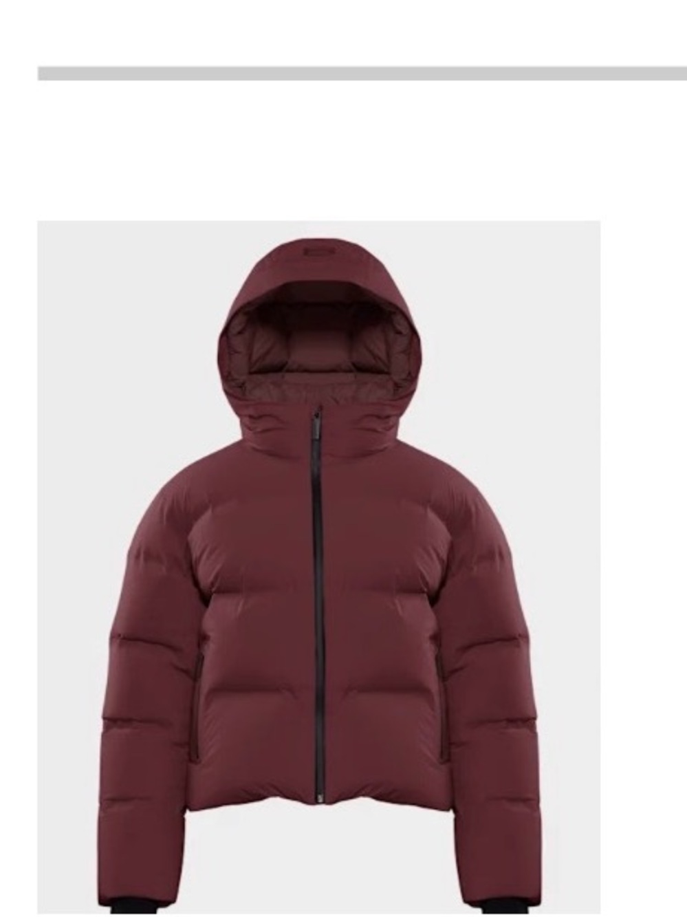 Aritzia Women's The Super Puff₂O™ Shorty - Rainstop Burgundy